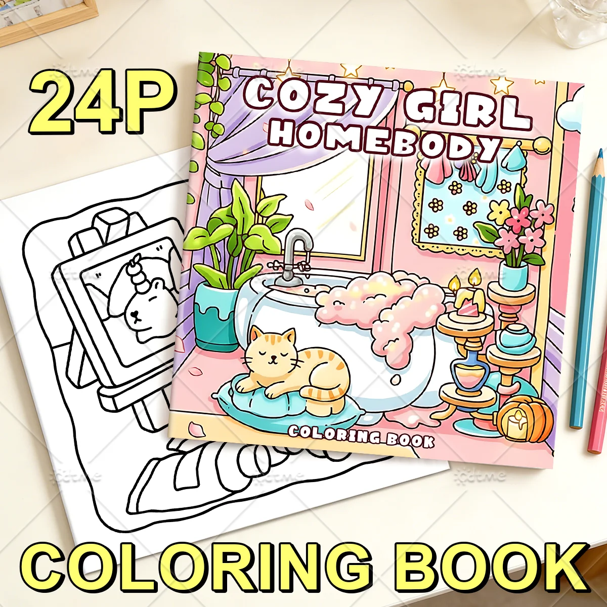 Cat Moments Malbuch für Erwachsene Einzigartiges Buch zur Entspannung Verbessertes Papier für komfortables Malen Perfektes Geschenk für Freunde – Detail 1