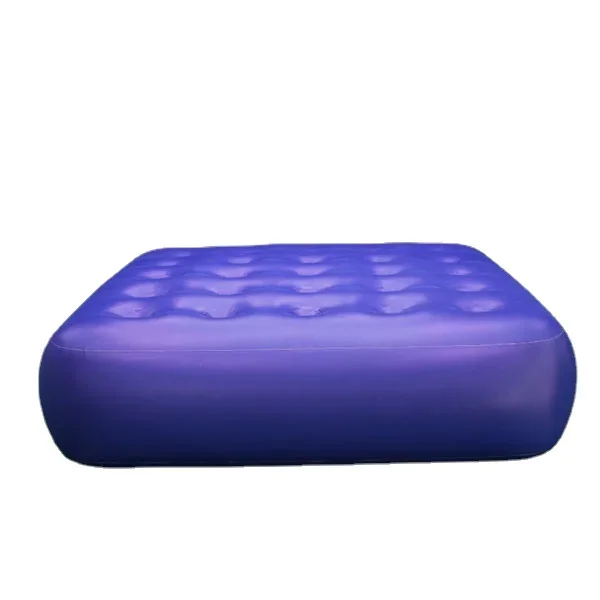 Customized Blue Inflatable Bounce Mattress Inflatable Soft Water Bed Float