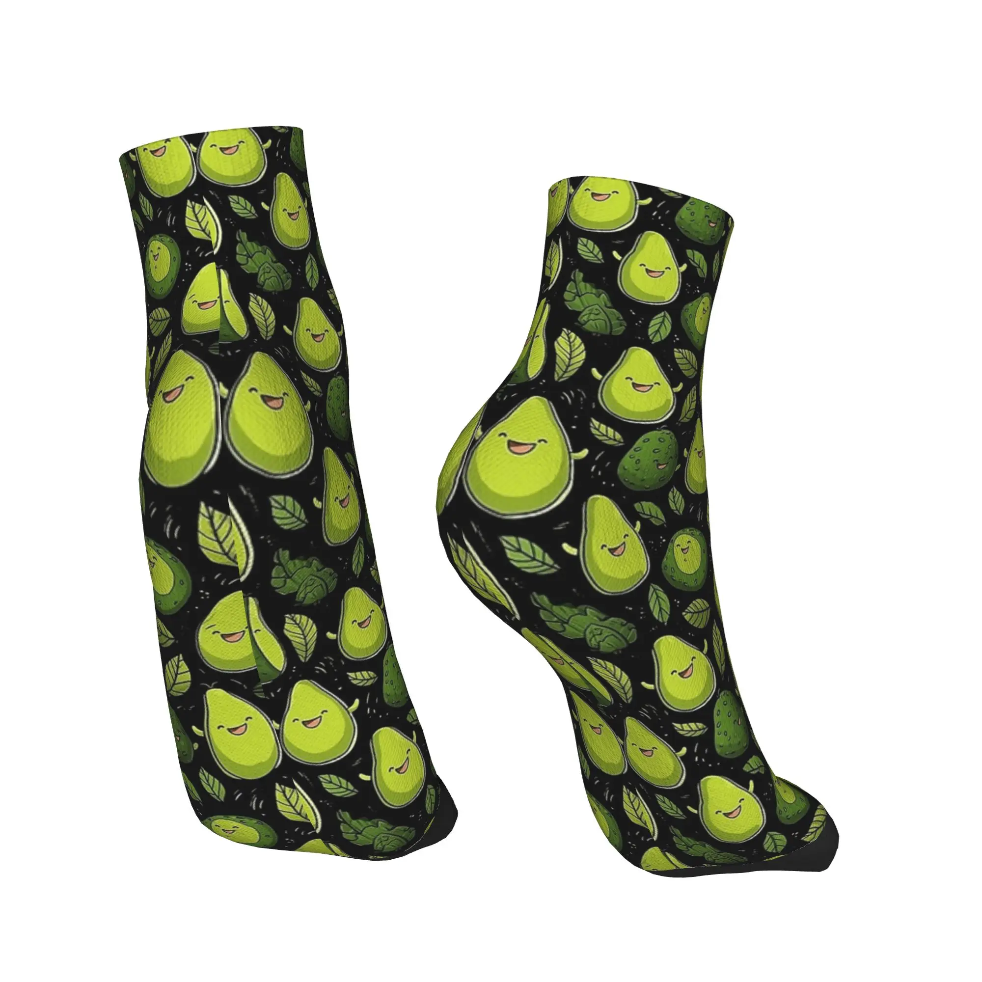 Bonito abacate engraçado meme (3) meias gótico tornozelo primavera anti suor adultos homens design respirável ao ar livre meia casual