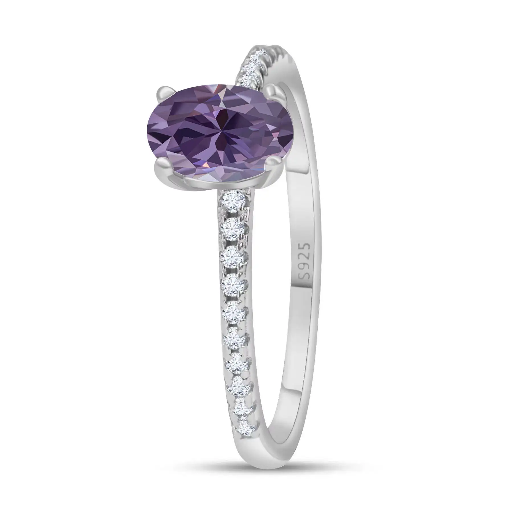 1,0 Karat Königsblau Farbe Moissan ite Ring Sterling Silber massiv Gelbgold Farbe Hochzeit Verlobung ringe für Frauen – Detail 13