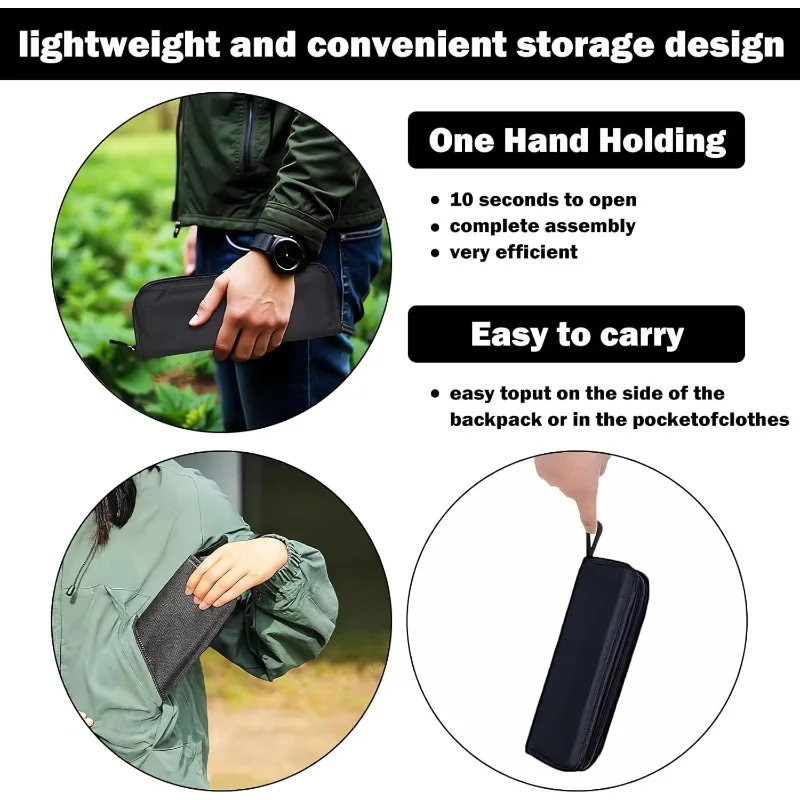 Multifunctional Outdoor Portable Picnic Camping Folding Chair, Ultra Light Fishing Stool, Travel Stool, Fishing Accessories image 2