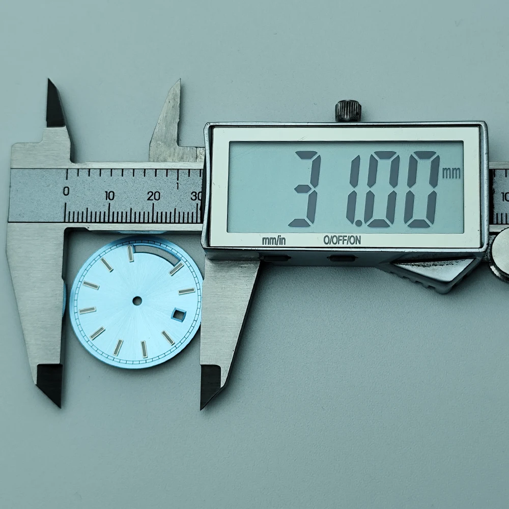 Lancette dell'orologio luminose blu di alta qualità con quadrante da 31 mm, adatte al movimento 8285/8215, quadrante 8285, accessori per orologi da uomo