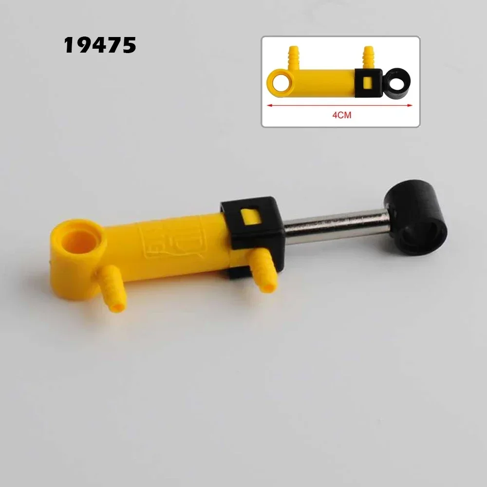MOC Pneumatische Teile Schlauch Luftpumpe Tank Schubstange Putter Schalter Zylinder Air Power Ziegel Legoeds-Kompatibel Baustein
