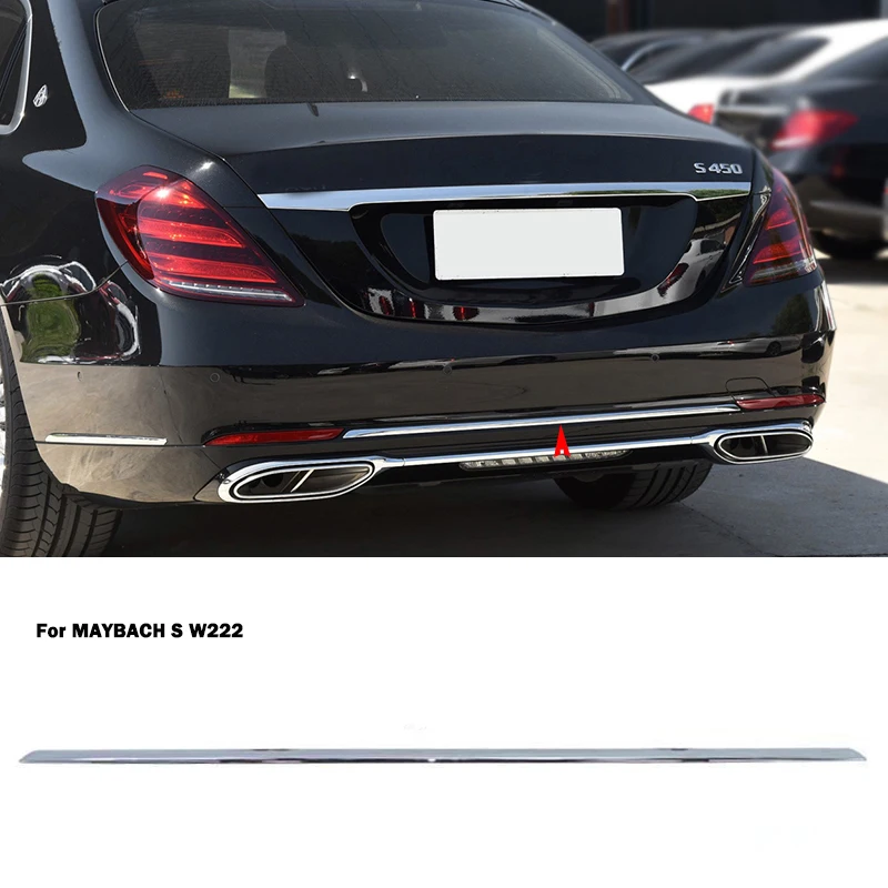 

A 2228851821 Для Maybach S Class X222 W222 S450 S560 S680 S650 задняя хромированная отделка хромированный стиль бампер диффузор аксессуары