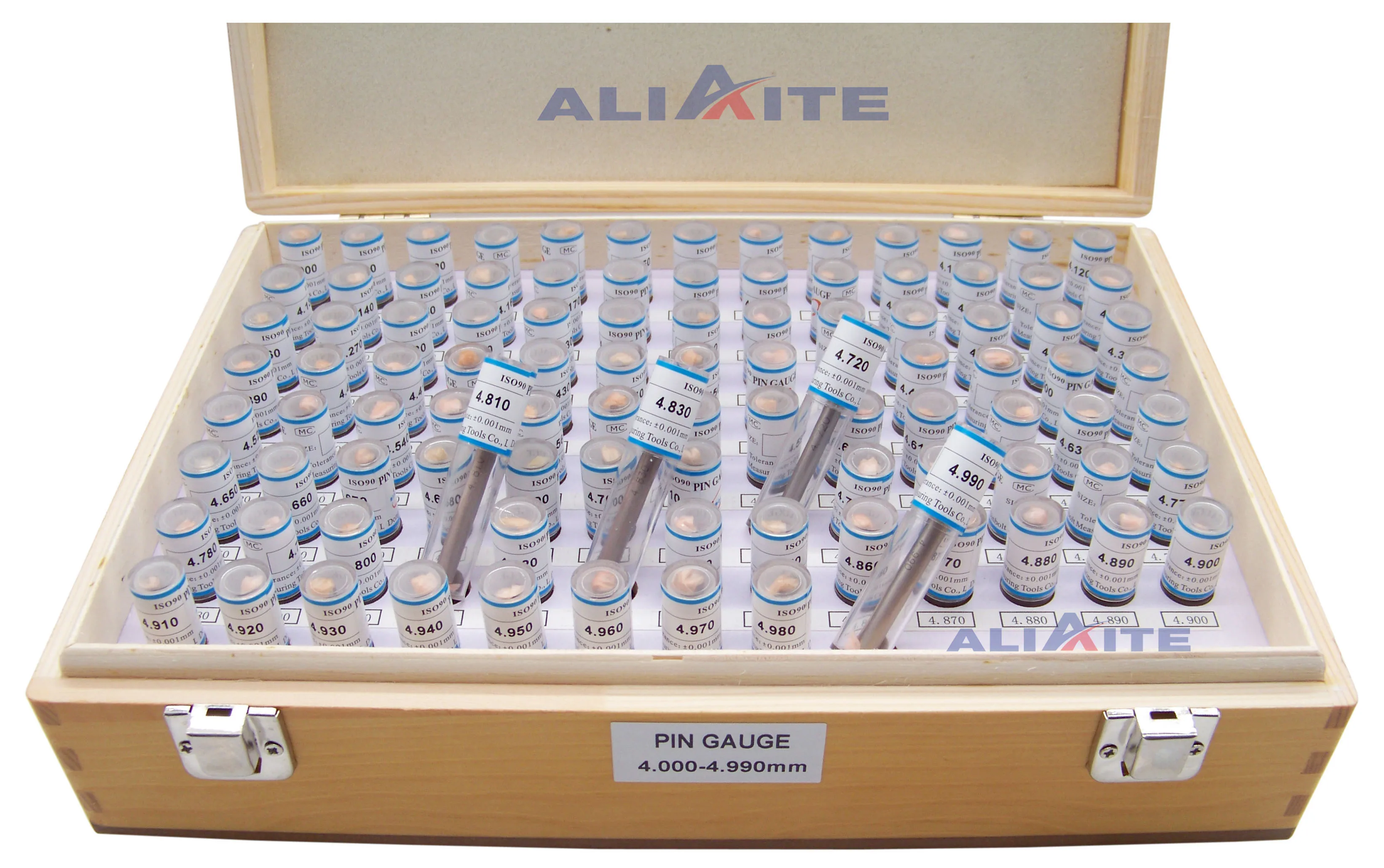 901pcs,1.000-10.000,Step: 0.01,Aliaite Pin Gauge Set