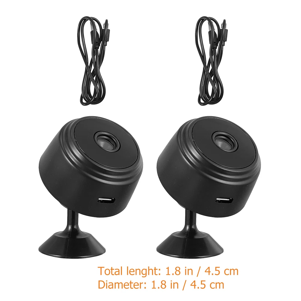

2pcs Camera 1080P Hd Indoor Remote Monitoring Motion Night Vision Magnetic Suction Surveillance