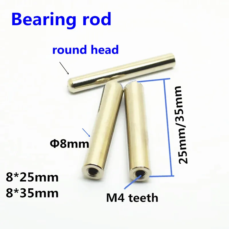

10PCS Bearing Rod D8 * 25/35mm Test Stand Support Rod Electroplating Fixture Bearing Column Accessories