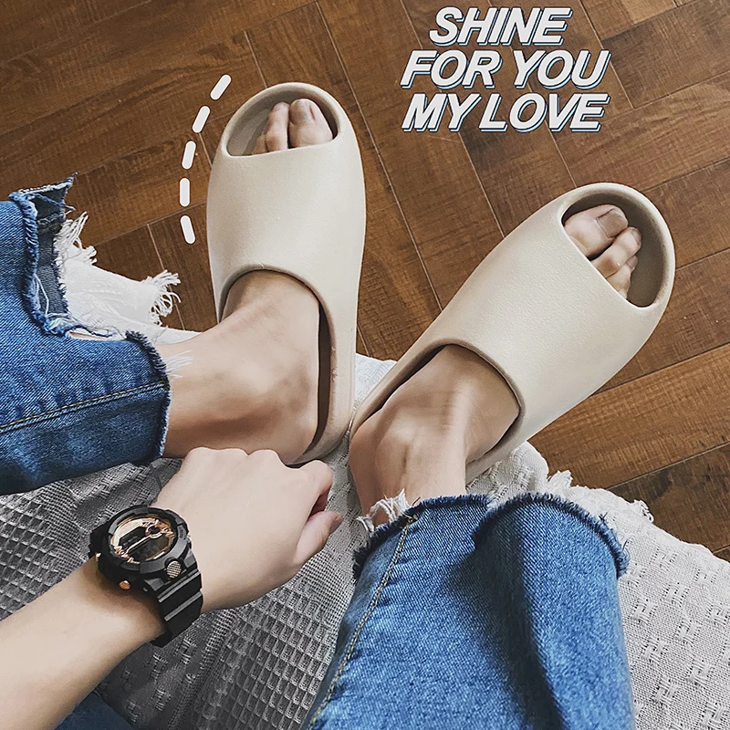 

Hot sales EVA Coconut Slippers Cloud Thick-soled Sandals High Street Soft Bottom Beach Men Slippers Women's Sandals EVA Slides