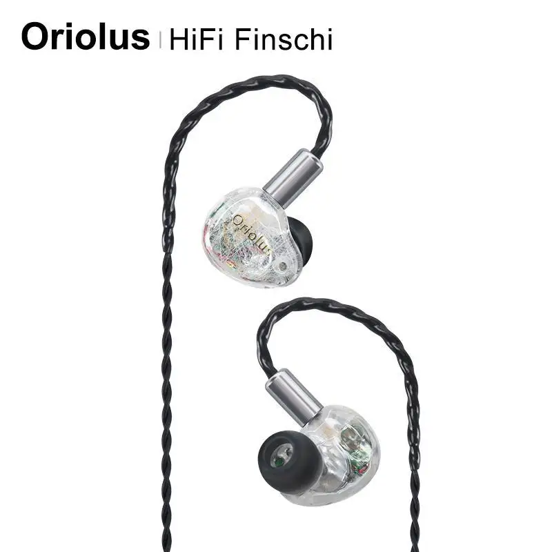 Oriolus Finschi HiFi Version 1BA+1DD Hybrid Drivers In-ear Monitor Earphones IEM Earbuds with 2 Pin/0.78mm Detachable Cable