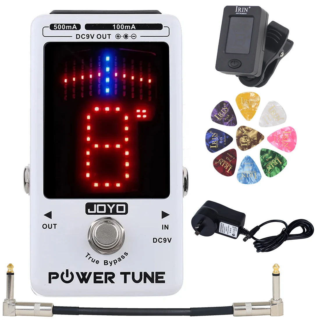 

JOYO Guitar Pedal Tuner Pedal Guitar Power Supply Tuner True Bypass Musical Instrument Parts Quality Guitar Parts Accessories