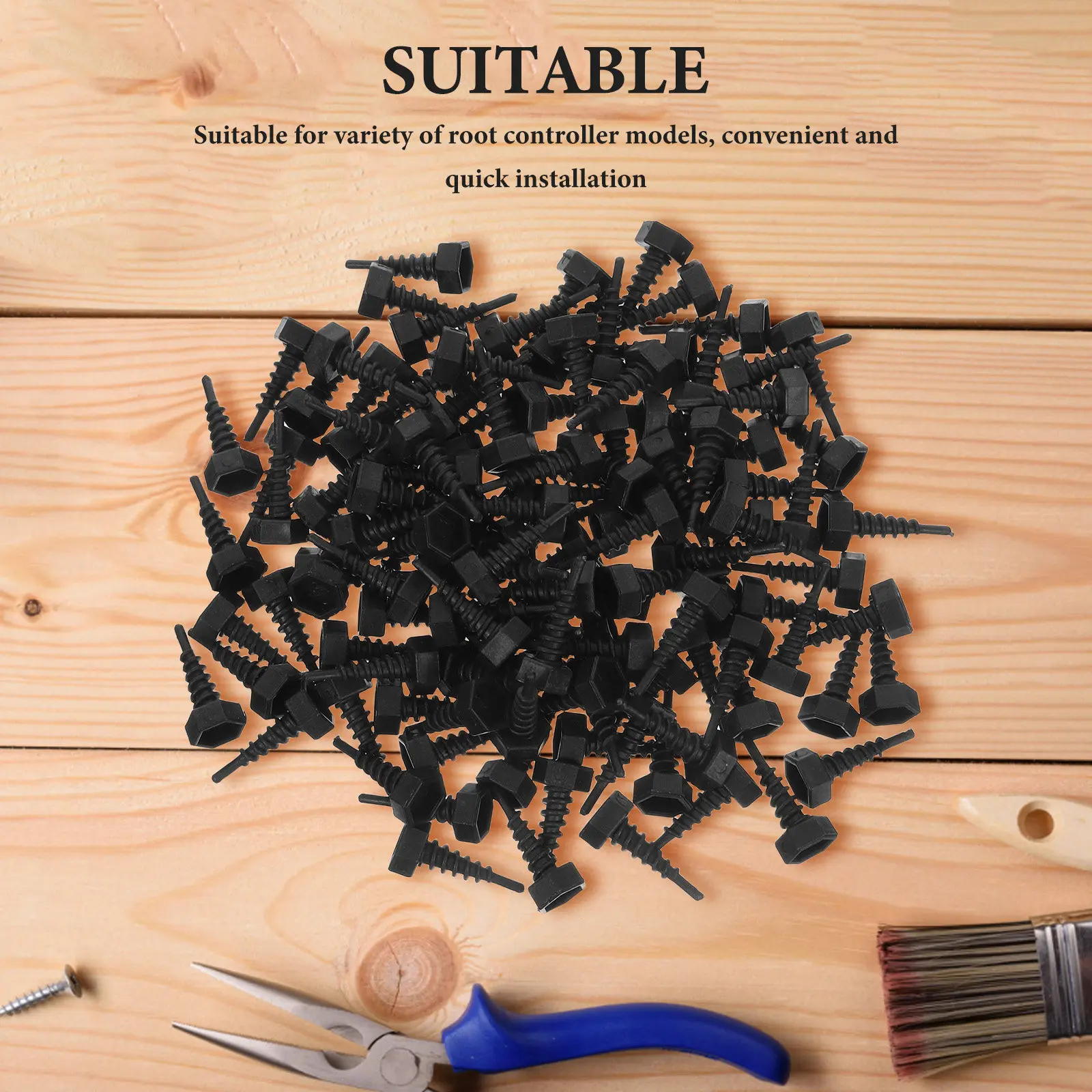 100Pcs Plastic Root Fixing Scr - Gardening Tools Screwfix ulasan dan harga