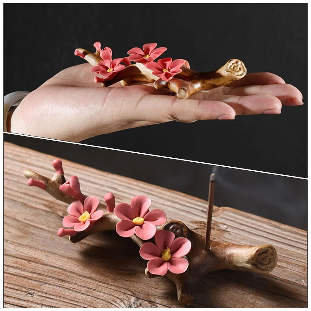 

Scent Sticks Holder Insence Flower Burner Porcelain Decorative Aroma Ceramics Censer Incent