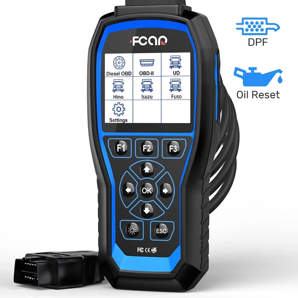 yyhc Fcar F506 Pro Truck Scanner Heavy  and Car 2 In 1 OBD2  For Bus Excavator Professional  Diagnosis Tool