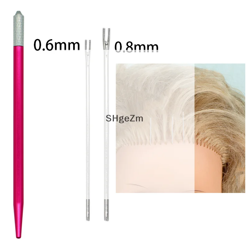 1Pcs 0,6mm 0,8mm Rerooting Nadel Puppe Haar Repaint Puppen Kopf Reborn Haar Verwurzelung Werkzeuge Perücke Machen Liefert zubehör