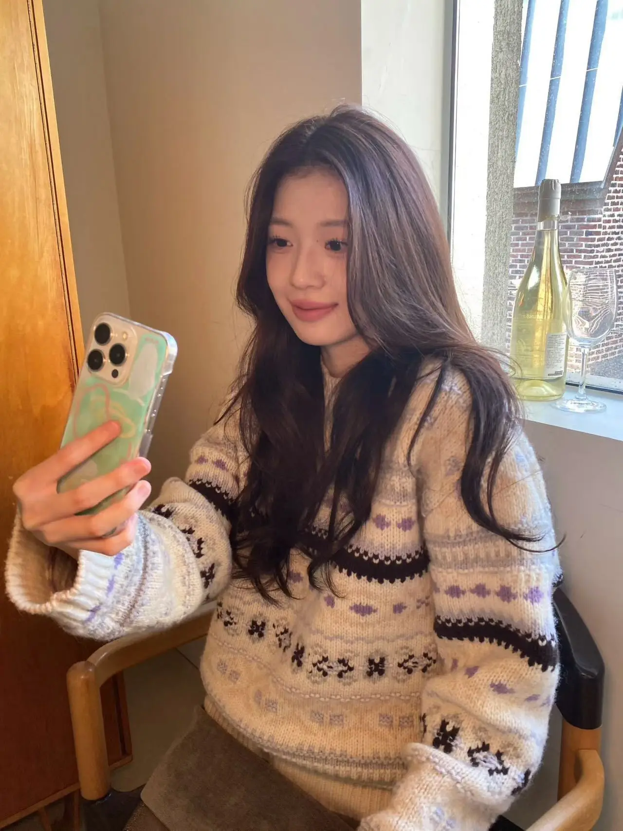 

Высококачественный шерстяной вязаный свитер для женщин, модный, теплый, с геометрическим узором, для повседневной носки, зимний трикотаж