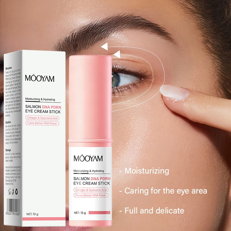 Dna Salmon Solid Eye Cream Stick Improve Fine Lines Eye Bags Moisturizing Soothing Eye Cream Hydrating Eye Care Products