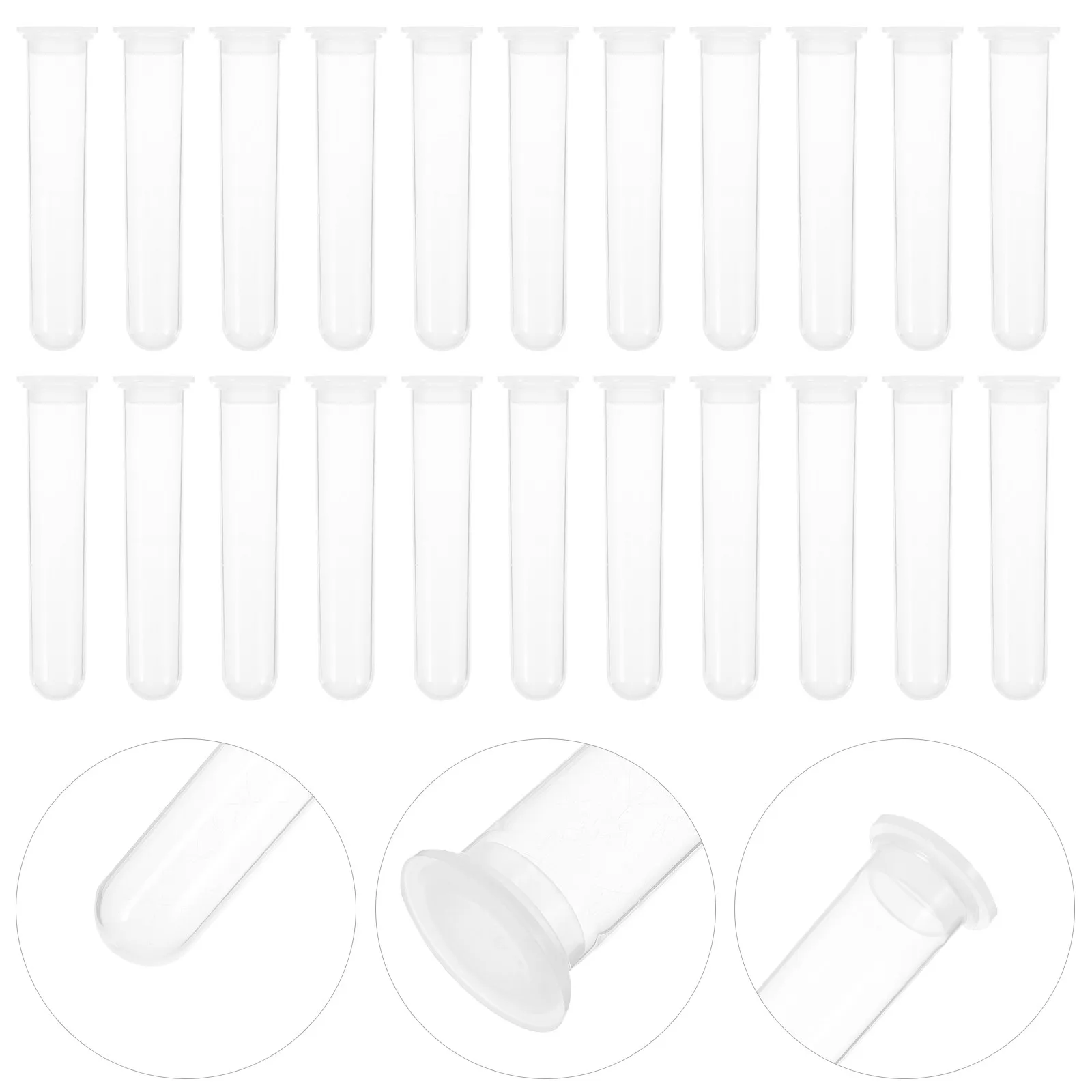 100Pcs Premium Plastic Centrifuge Tubes with Lids Small Lightweight Lab Centrifuge Tube for Experiment Testing Liquid Specimen