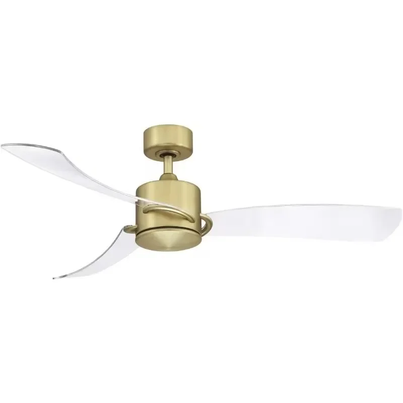 Ceiling Fan with Clear   Brushed   Ceiling Fan Cooling Appliances Home Appliances Household Appliances