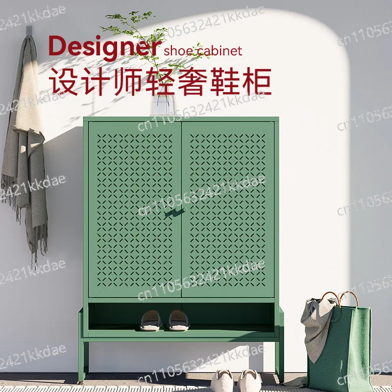 

Стальной шкаф для обуви, новая популярная модель для прихожей, многоярусная пылезащитная полка для хранения у входа в дом.