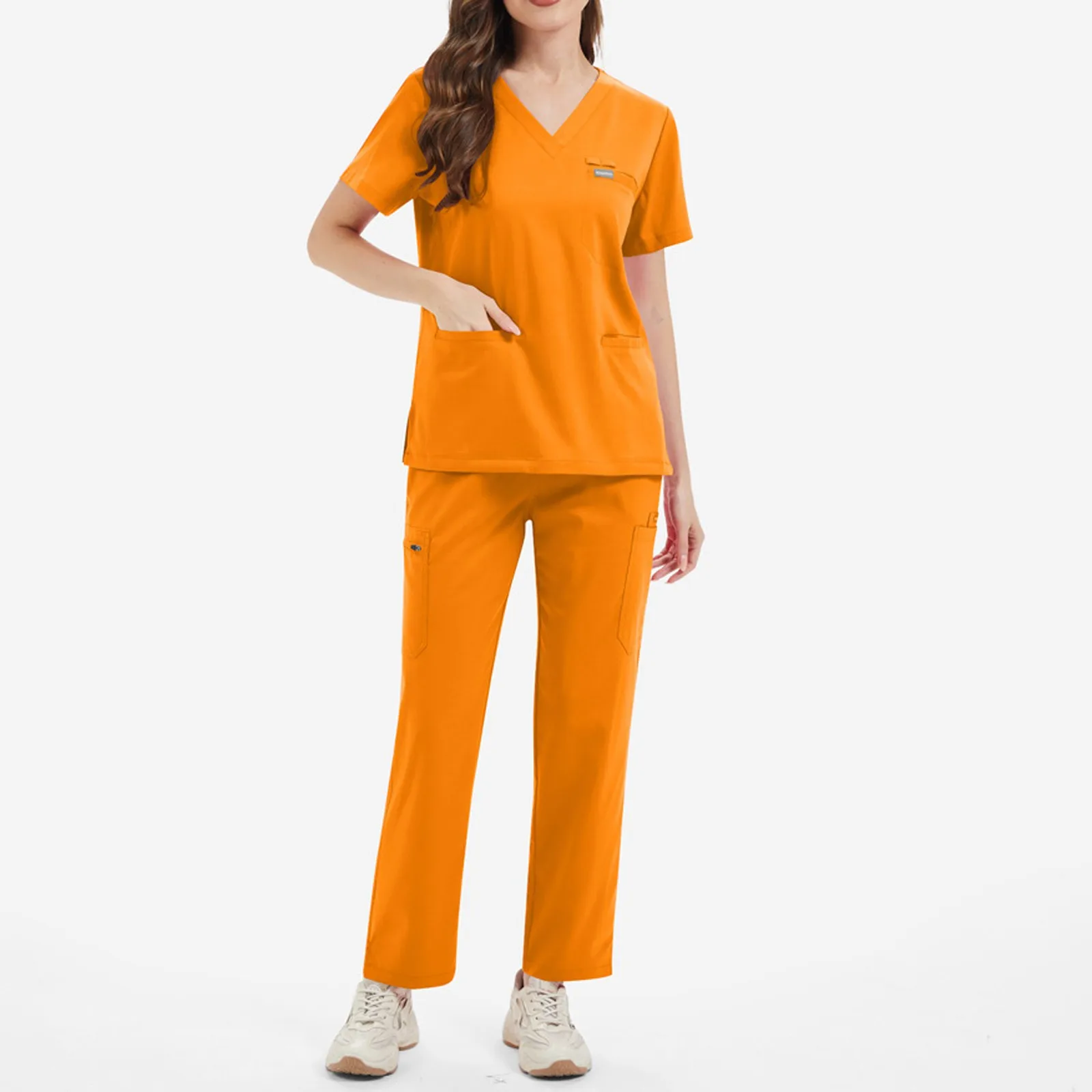 

Медицинская униформа для врача и медсестры, топы, скрабы, набор для бега, аксессуары, косметический спа-салон, лаборатория, больница для домашних животных, стоматология, спецодежда, новинка