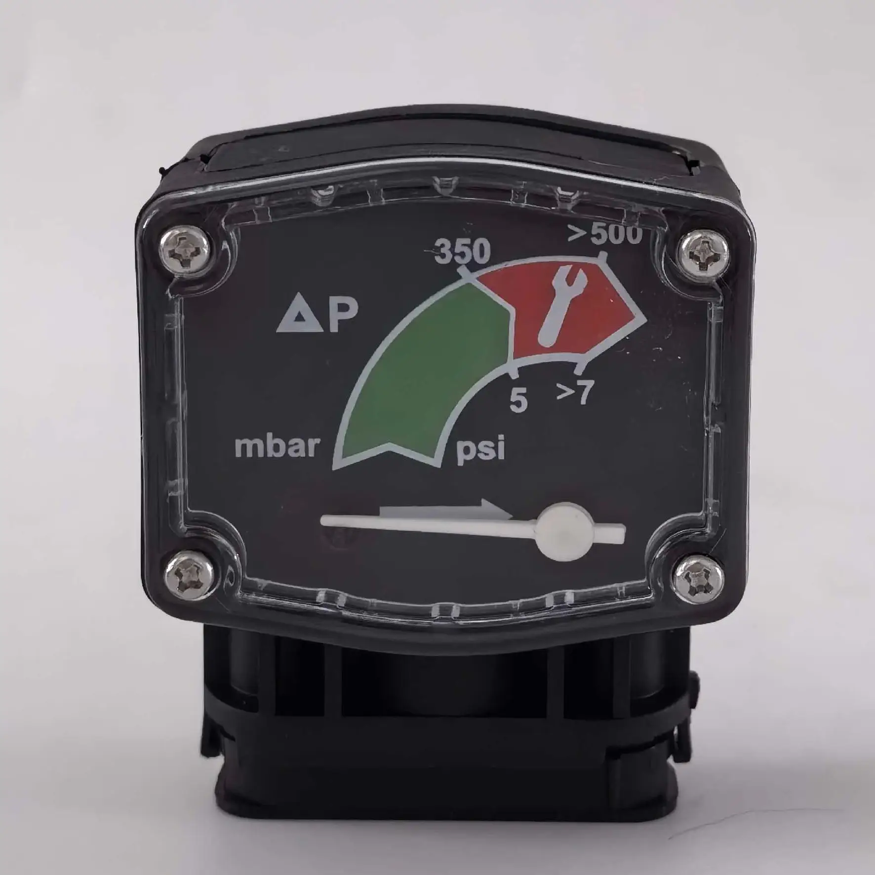 

air compressor dryer air line filter houisng assembly differential pressure gauge