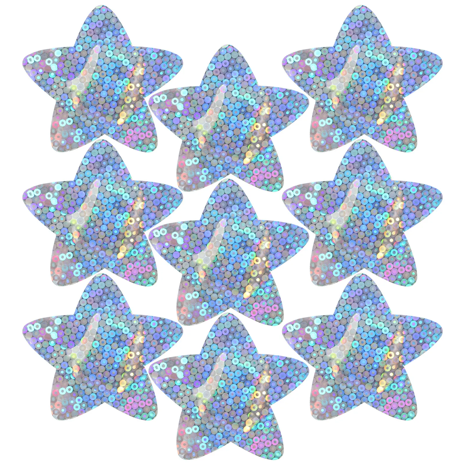 

50Pcs Star Shaped Glitter Bandages Breathable Stretchable Wound Care Patches Daily Use Portable Adhesive Bandage for All Ages