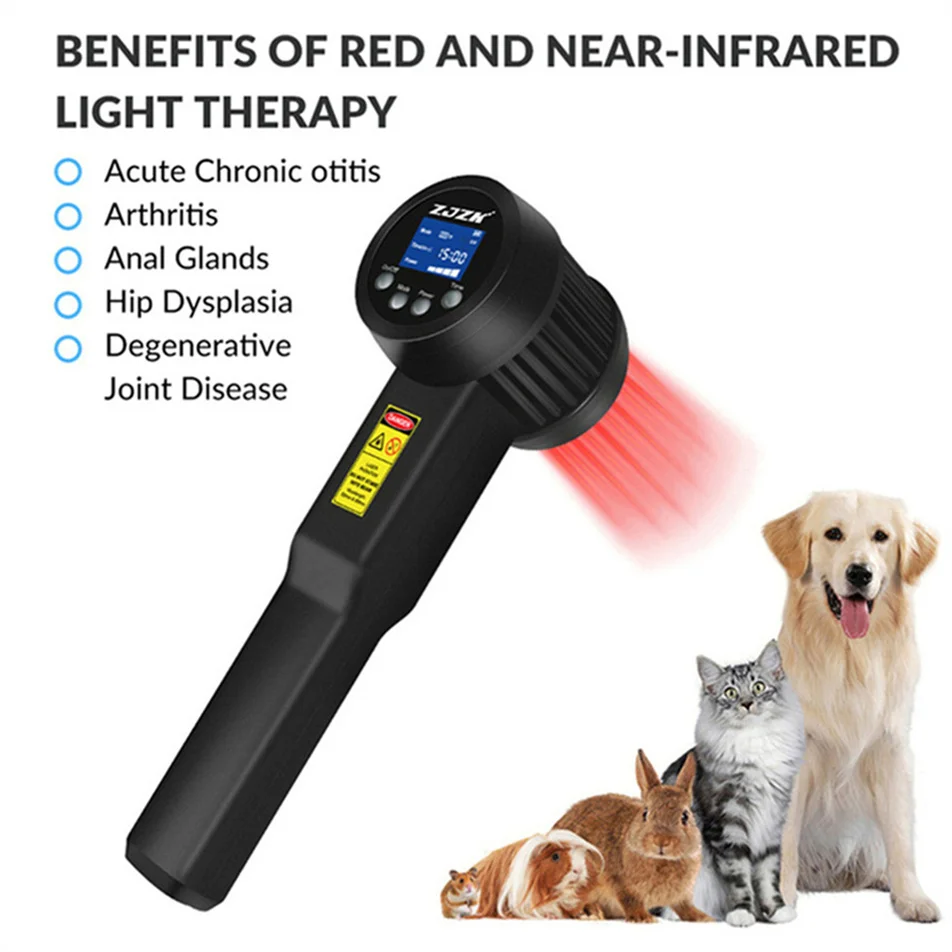 ZJZK 305W 905nm*4 808nm*10 650nm*1 Infrared Laser Therapy for Body Pain Super Pulsed Cold Laser Therapy for Human And Animals