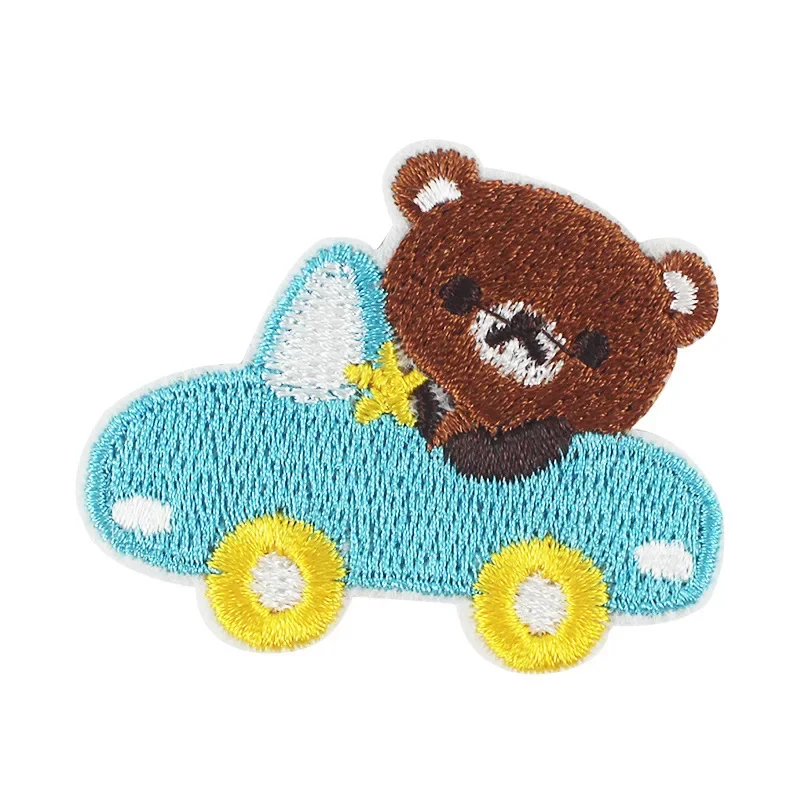 Self-adhesive Cute Cartoon Small Animal Embroidery Cloth Sticker Badge DIY Clothing Box Packaging Is An Accessory Patch