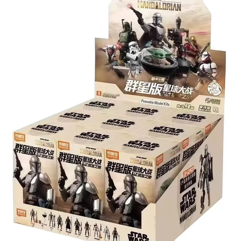 Hottoys Star Wars Bounty Hunters Building Galaxy Series Vol.1 Blind Box 10 caratteri Kit modello con licenza ufficiale Giocattolo di Halloween