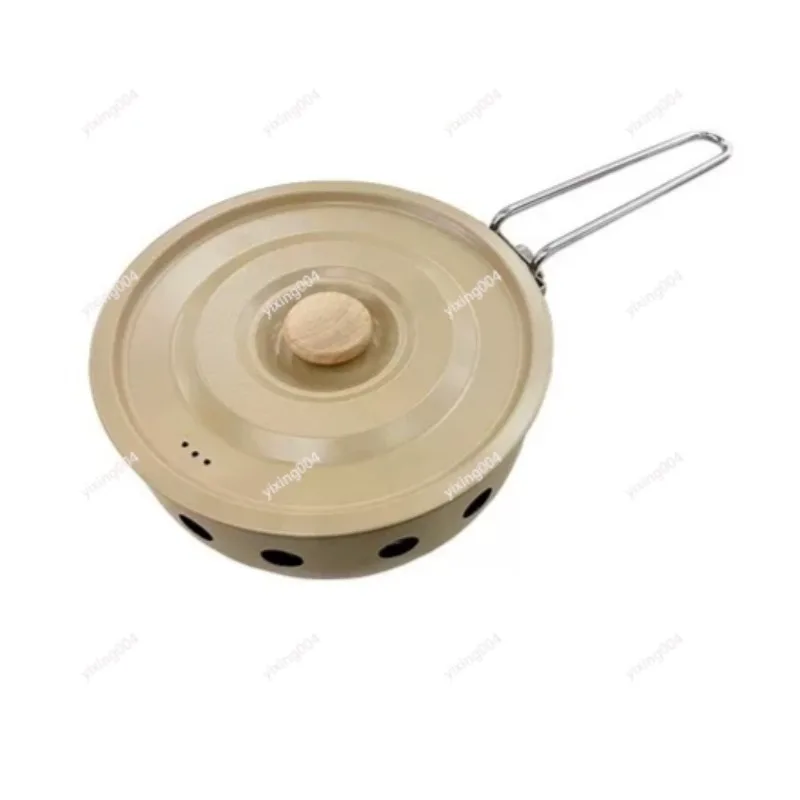 Camping Portable Gas Cooker, All-in-one Stove and Single Pot for Outdoor Use