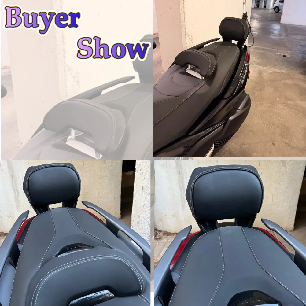 مسند الظهر الخلفي للدراجة النارية لياماها X-MAX XMAX 125 300 2023 2024 2025 XMAX125 XMAX300 قوس الركاب مسند الظهر وسادة قوس #3