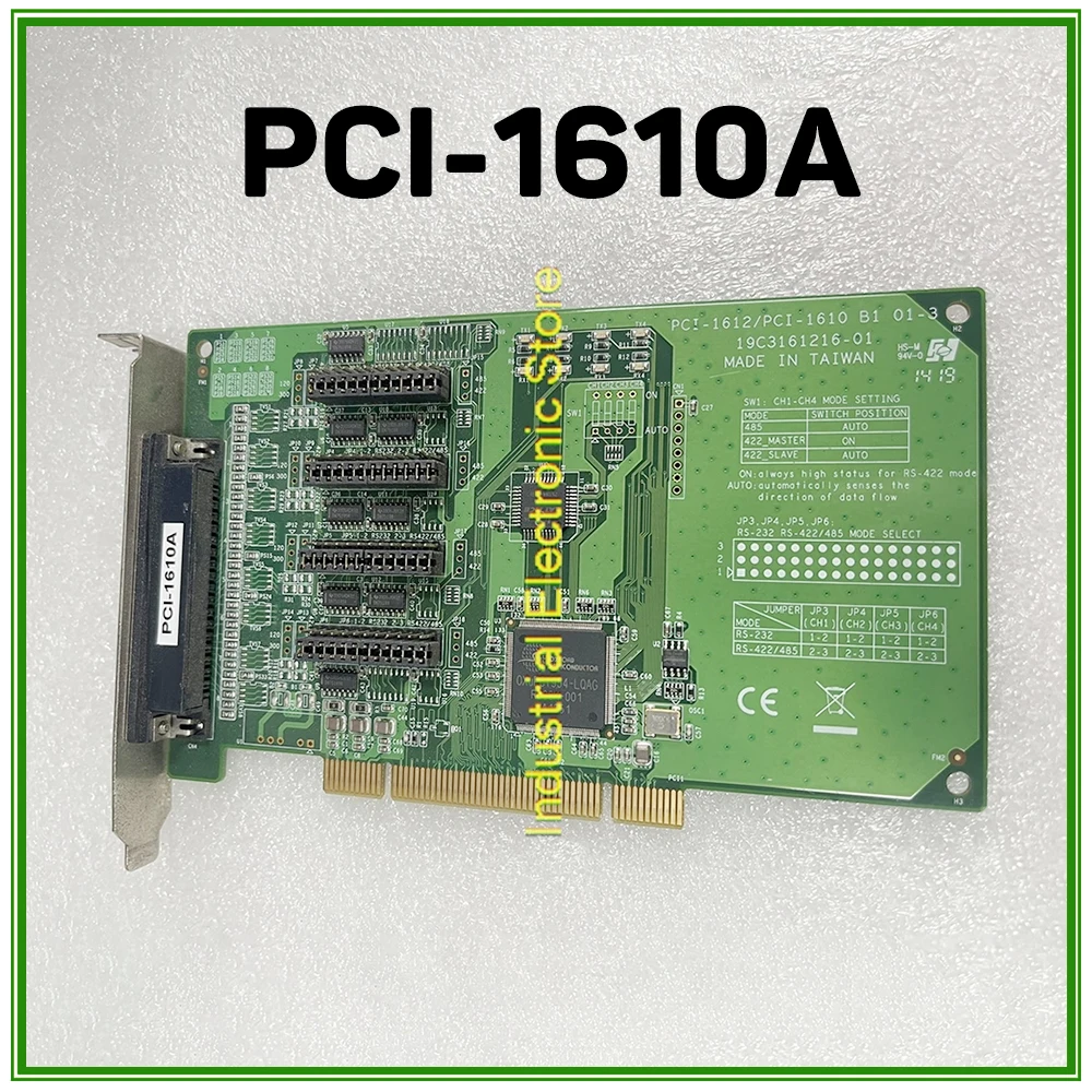 4-Port RS232 PCI Communication Card For Advantech Data Capture Card PCI-1610A