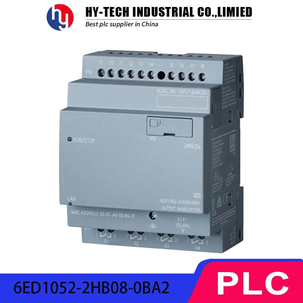 

Expandable PLC Control Unit 6ED1052-2HB08-0BA2 Relay Outputs Compact Design w/ Ethernet Data Log & Cloud Support Industrial Use