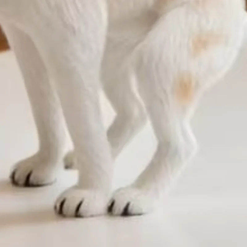 

Pooping Dog Ornament Lifelike White Dog Collectible Figurine Miniature Animal Educational Toy Decor Dogs Lover Gift