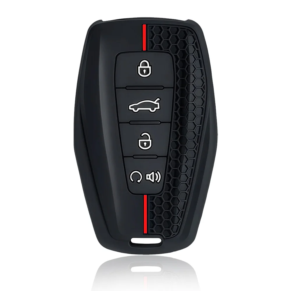 

For Geely New Silicone Car Key Cover Case for Geely coolray X6 Emgrand Global Hawk GX7 Remote Car Accessories Shell Holder Set