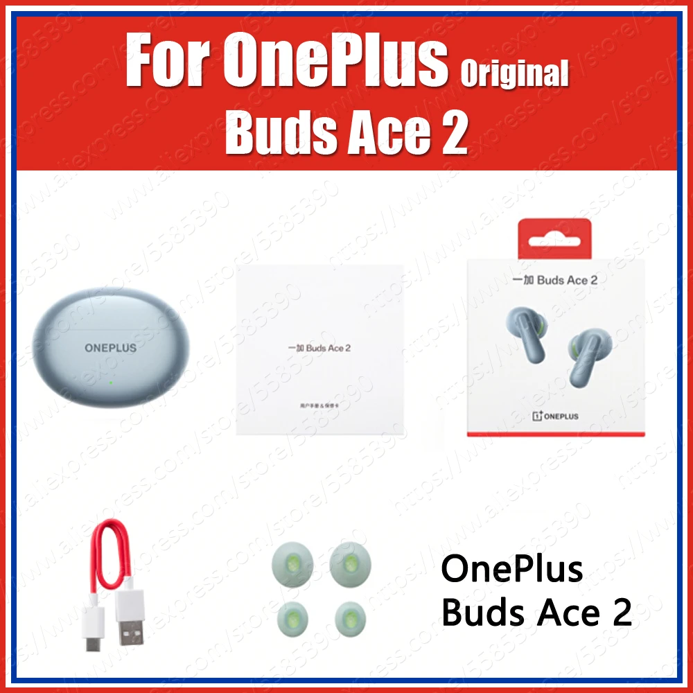 E514A Nord Buds 3 Original OnePlus Buds Ace2 ANC TWS EarBuds 32dB Wireless Bluetooth Earphones Sports Headset IP55 AAC/SBC