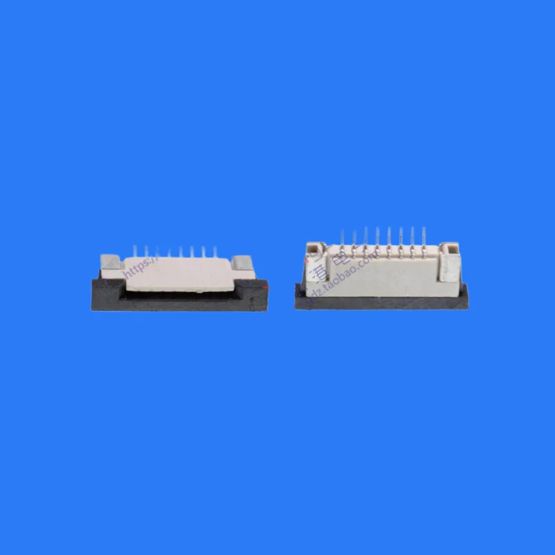 50pcs/socket FFC flexible cable connector 1.0mm 8p lower drawer connector flat cable plug