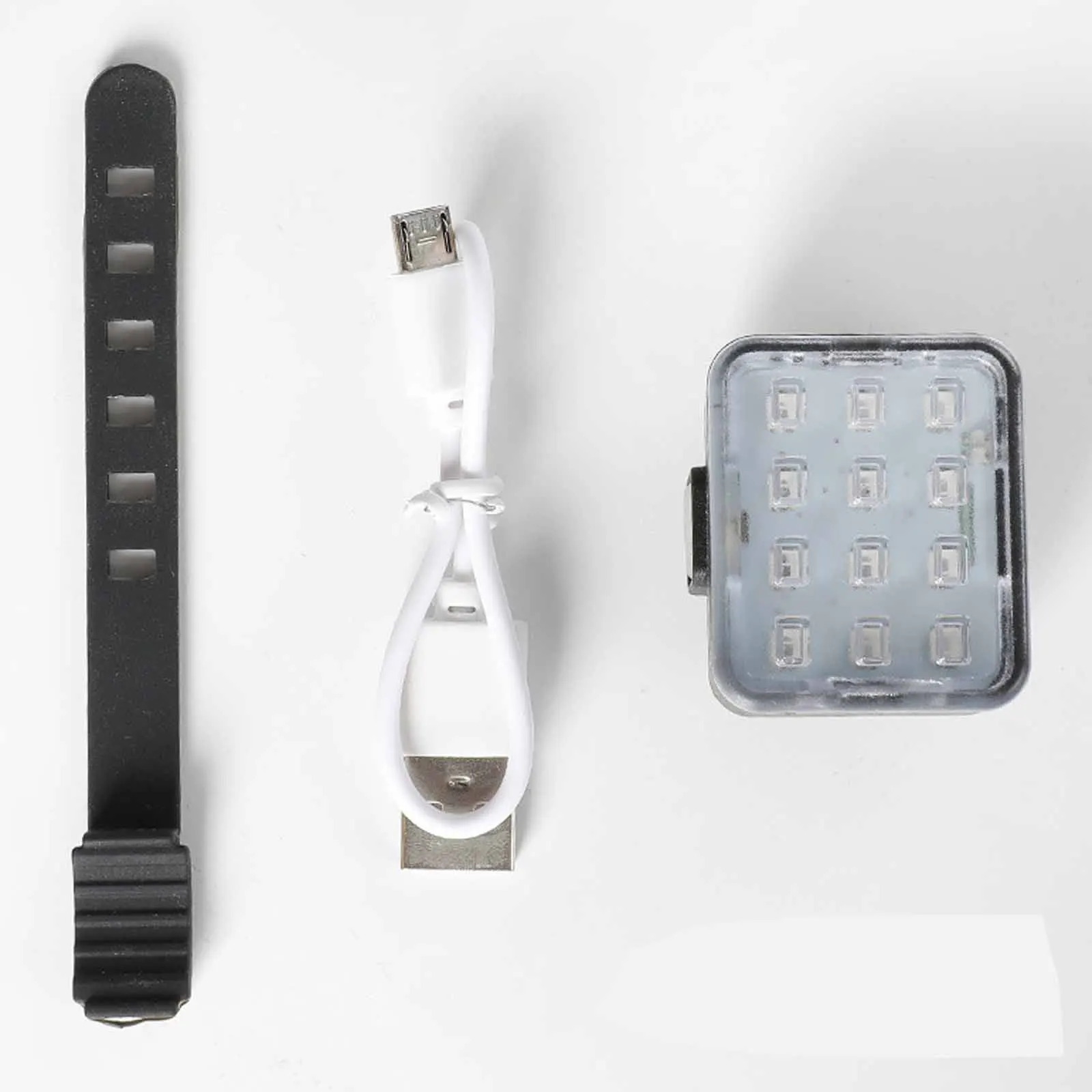 Feu arrière de vélo pratique, Rechargeable, sécurité, brillant, veilleuse légère, colorée, utile, équipement lumineux