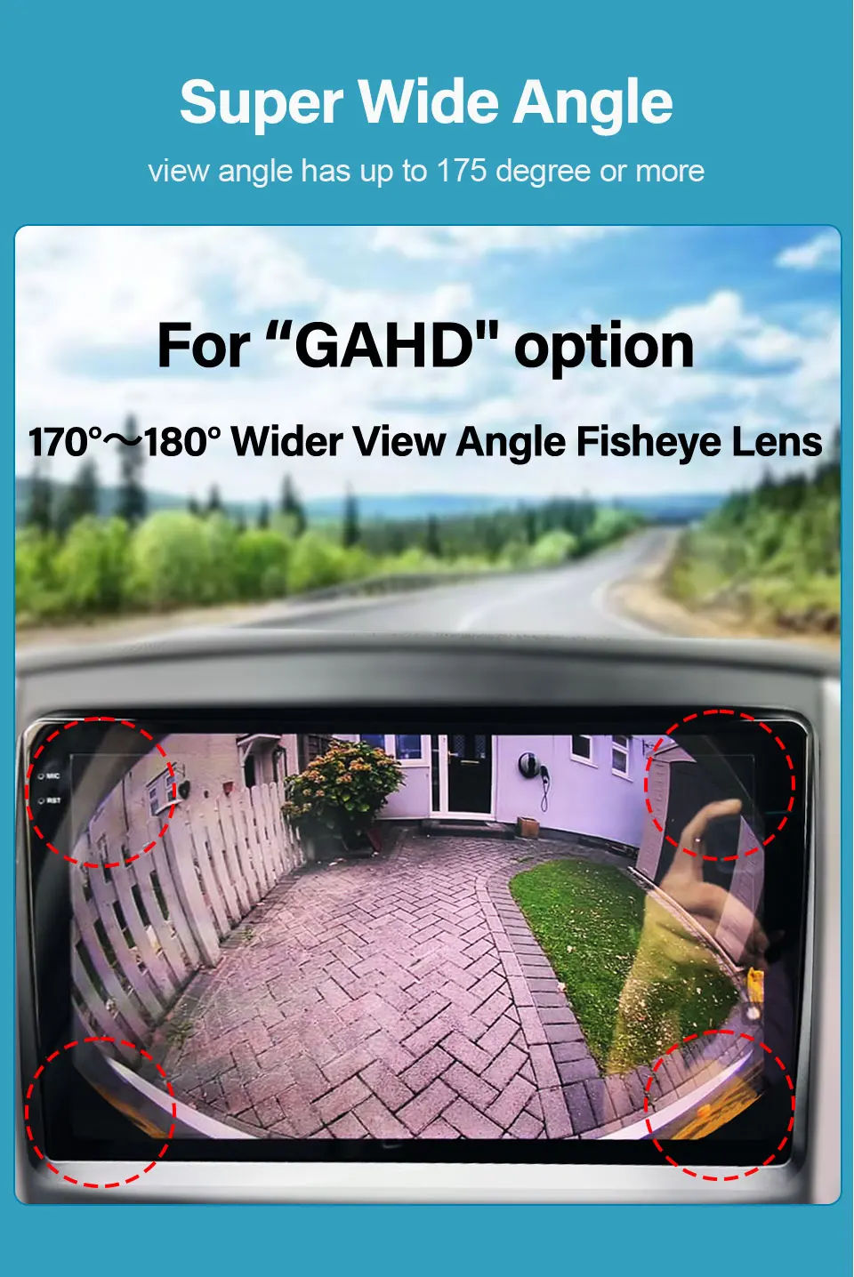 HaiSunny 170 ° 1080P HD AHD Zurück Rückansicht Kamera Für VW Transporter T5 T30 Caddy Passat B5 Touran Jetta GOLF PLUS Rückfahr auto – Detail 9