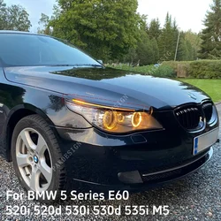 High Quality Front Eyebrow Eyelid BodyKit Accessories Tuning for BMW 5 Series E60 E61 520i 525i 530i 540i 545i 550i M5 2003-2010