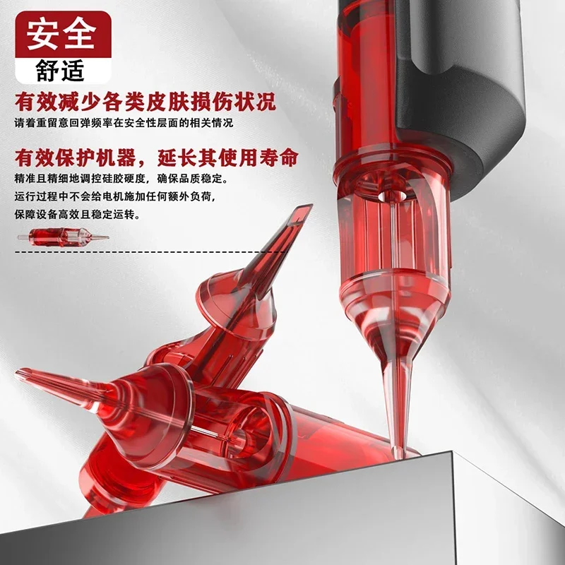 Agulhas descartáveis para cartucho de tatuagem, série rl rs rm para máquina de tatuagem para sobrancelha, lábios, delineador, maquiagem permanente com 10 peças