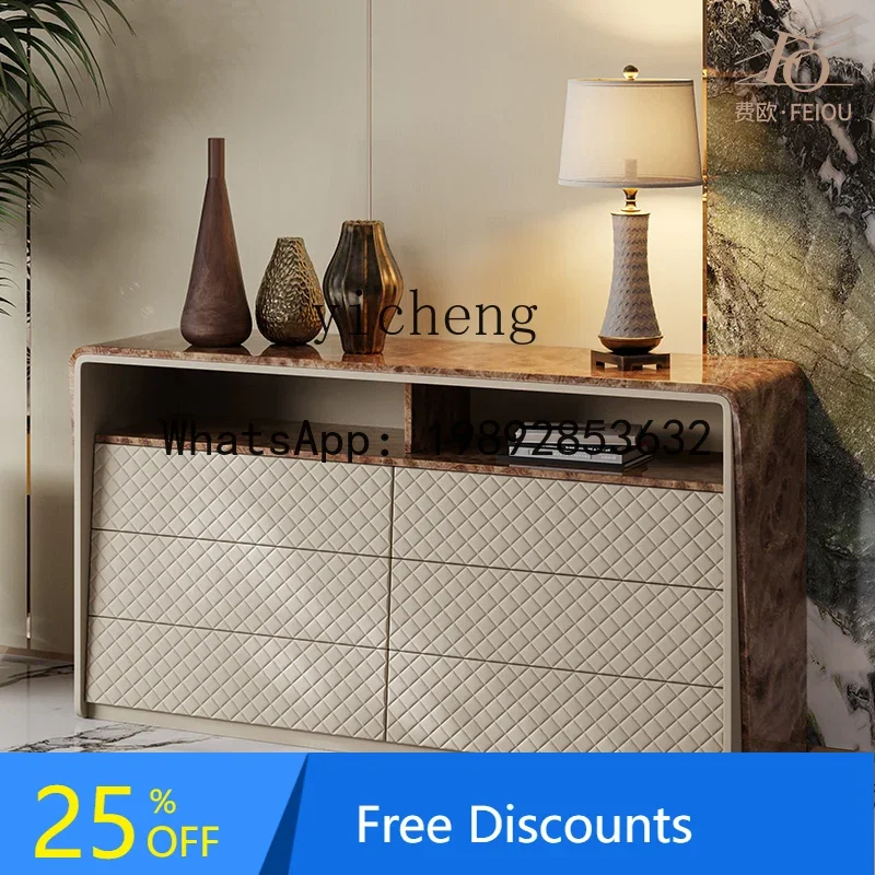 

Легкий роскошный обеденный боковой шкаф, модный высококачественный шкафчик для спальни, ТВ, ящик для хранения, шесть сундука