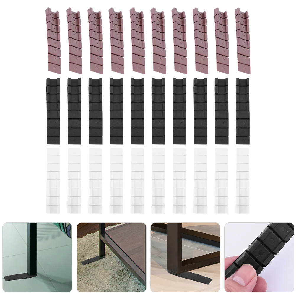 

30 Pcs Furniture Level Pads Leveler Shim Wedge Levelers Shims for Table Leveling Plastic Water