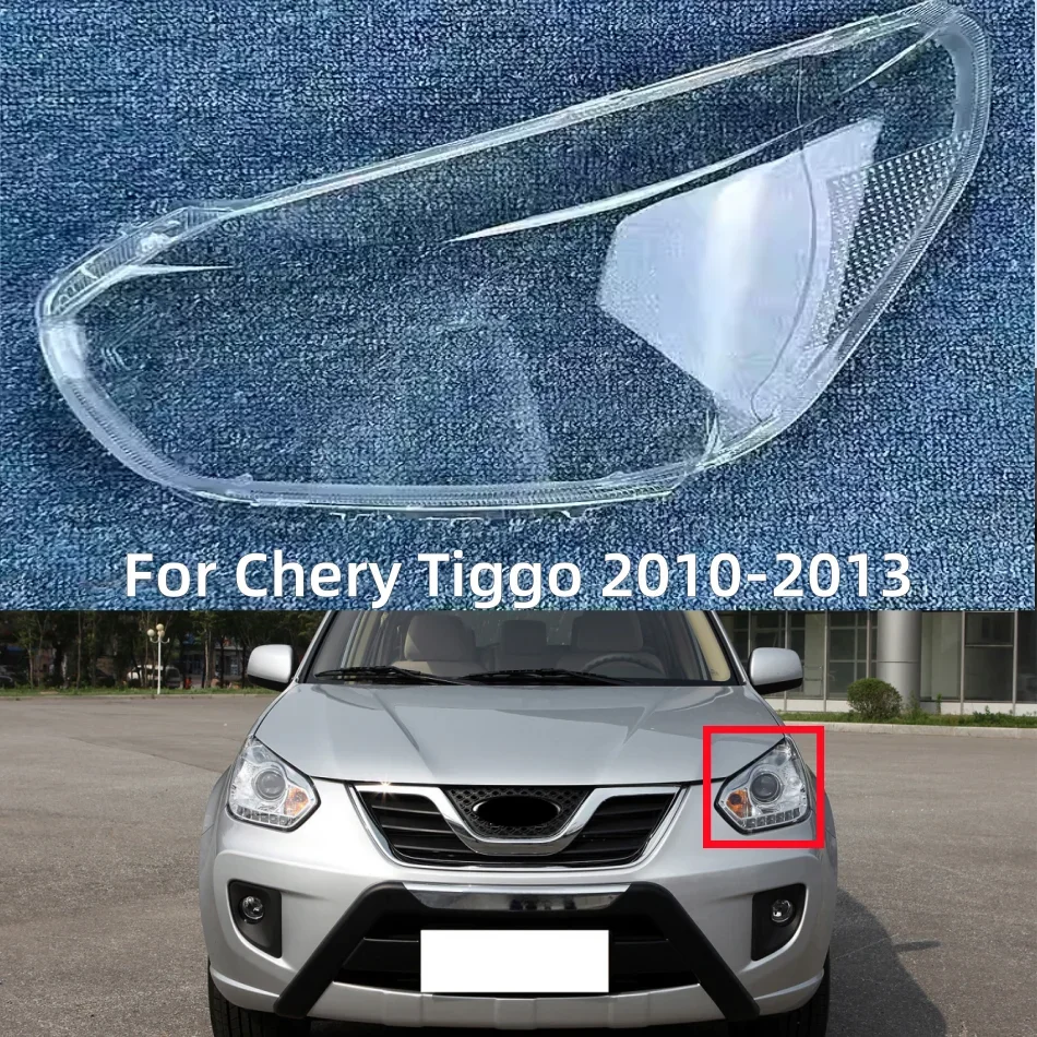 Pop para Chery Tiggo 2010 2011 2012 2013 faros delanteros cubierta transparente pantalla faro Shell lámpara lente plexiglás