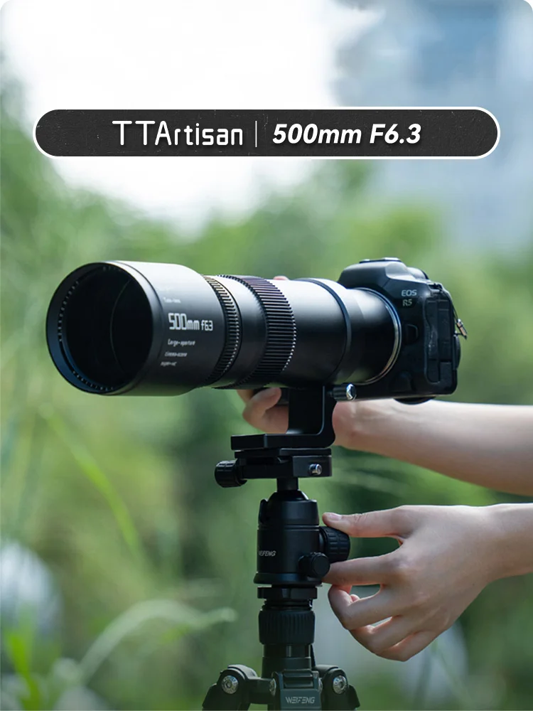 TTArtisan 500mm F6.3 Full Frame Large Aperture Telephoto Lens for Camera Photography with Sony E GFX Z F Canon EF RF L Mount