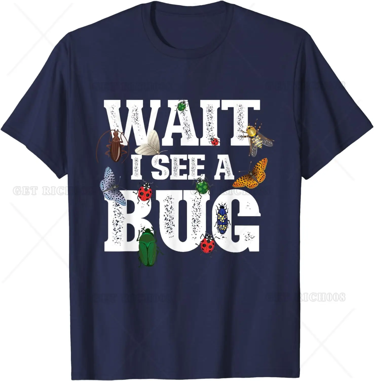 Wait I See A Bug Entomology Insect Collector Entomologist T-Shirt for Men Women Boys Girls Who Love Insect Adventure Cotton