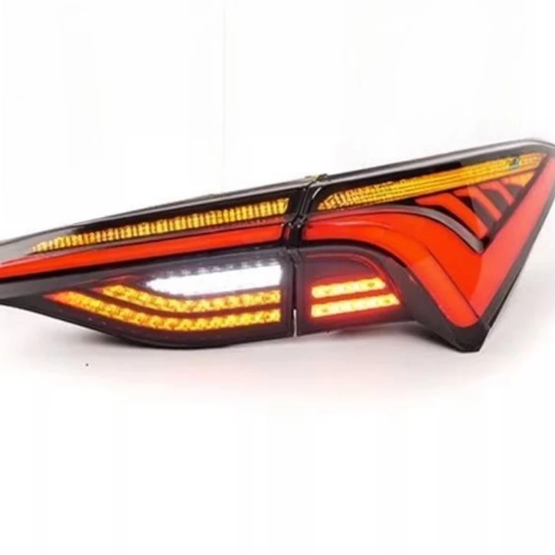 

19-23 Asian Dragon tail light assembly modified through LED streamer steering reversing rear light