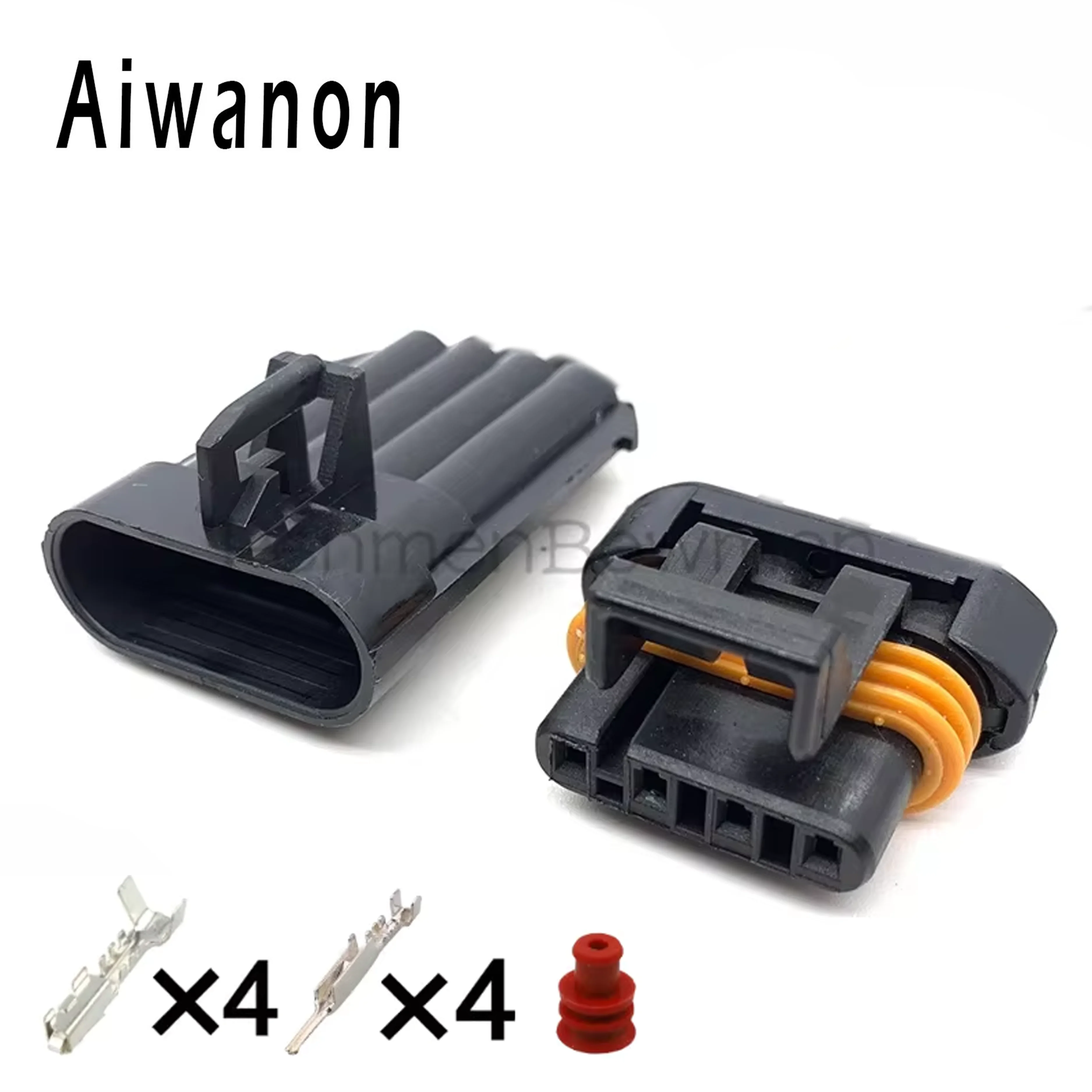 

1 комплект 4-контактных автоматических кислородных электрических кабелей, водонепроницаемые женские и мужские разъемы жгута проводов для Toyota BUICK 12162144 12162102