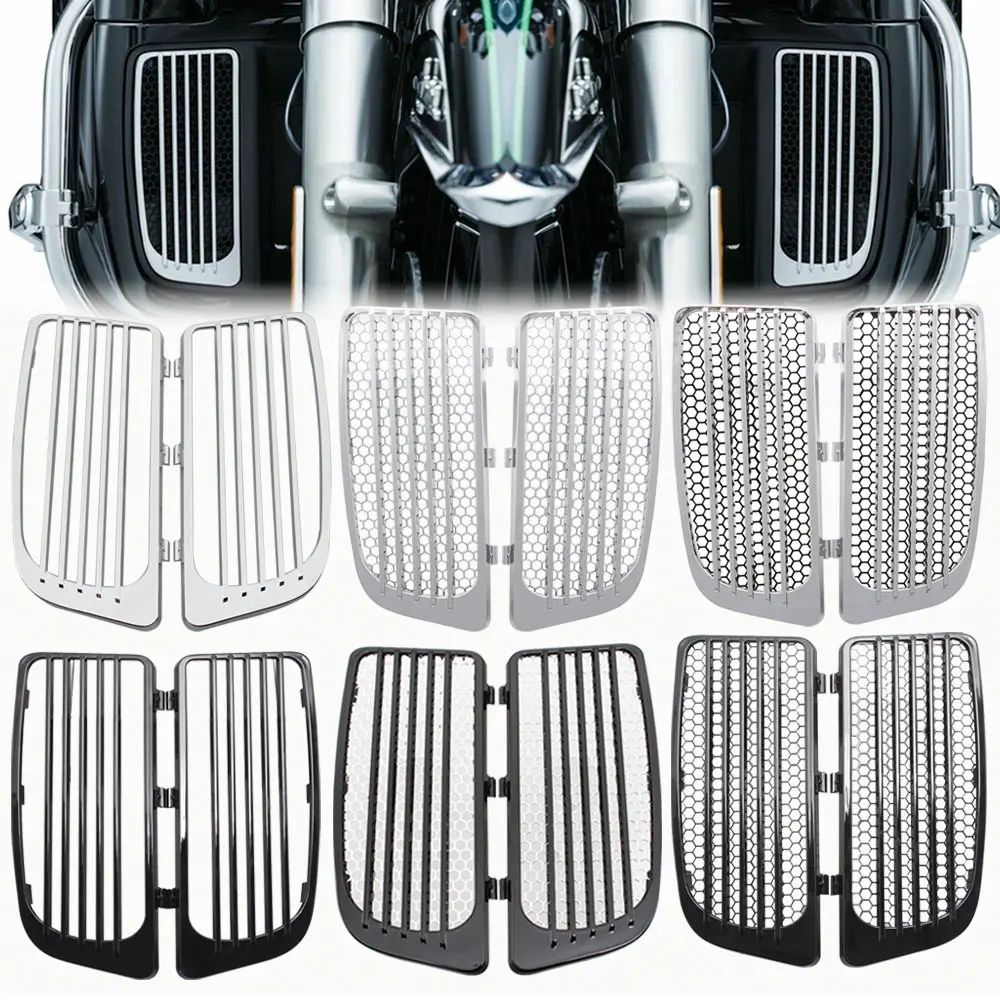 

Lower Fairing Radiator Screen Guard Grills Trim For Harley CVO Electra Road Glide Ultra Limited FLHTK Motorcycle Accessories