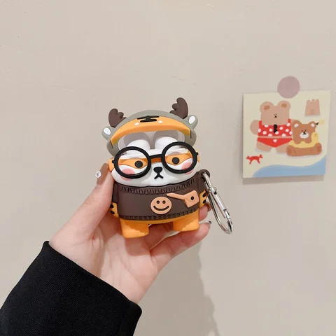 Мультяшный силиконовый 3D-чехол для наушников Redmi Buds 4 / AirDots 3 Pro / Buds 3 Pro, защитный чехол для наушников, чехол для зарядки чехол для redmi buds 3 купить - №3